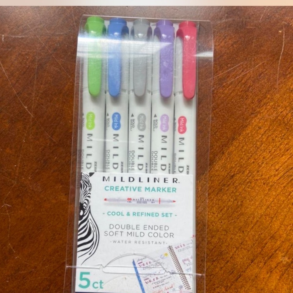 Zebra mid liner highlighter 5 pack